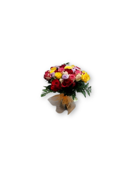 Comprar 50 Rosas multicolor online Barcelona | Flors Joan