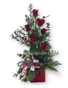 Comprar CENTRO DE ROSAS Nº4 SAN VALENTÍN online Barcelona | Flors Joan