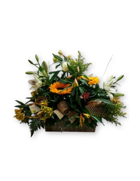 CENTRE DE FLORS GROC I BLANC