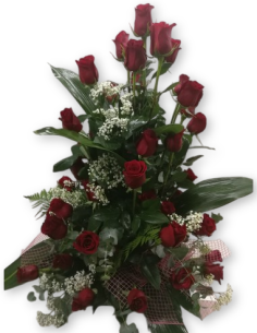 Comprar CENTRO DE 50 ROSAS ROJAS EXTRAS online Barcelona | Flors Joan