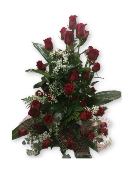 CENTRE DE 50 ROSES EXTRES