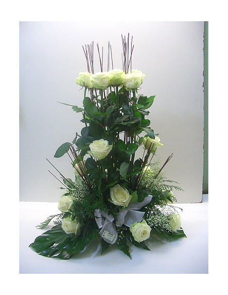 CENTRO 25 ROSAS BLANCAS