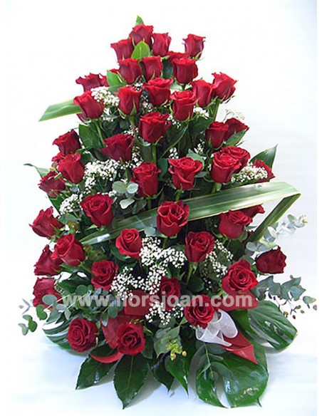 CENTRO DE 50 ROSAS ROJAS Nº 57