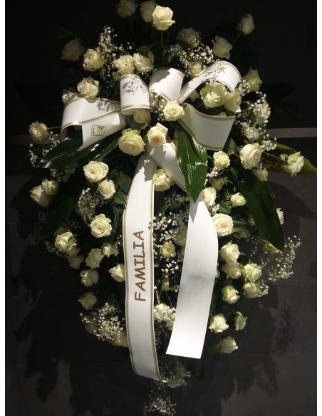 CORONA ROSAS BLANCAS